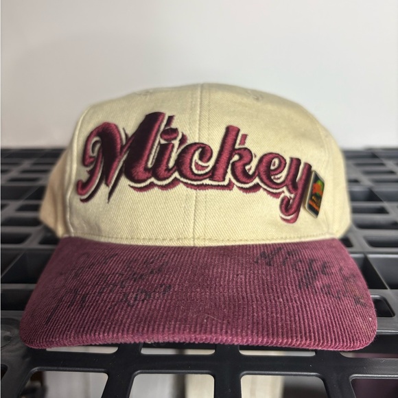 Vintage Mickey Mouse Autographed SnapBack Hat - Picture 1 of 5